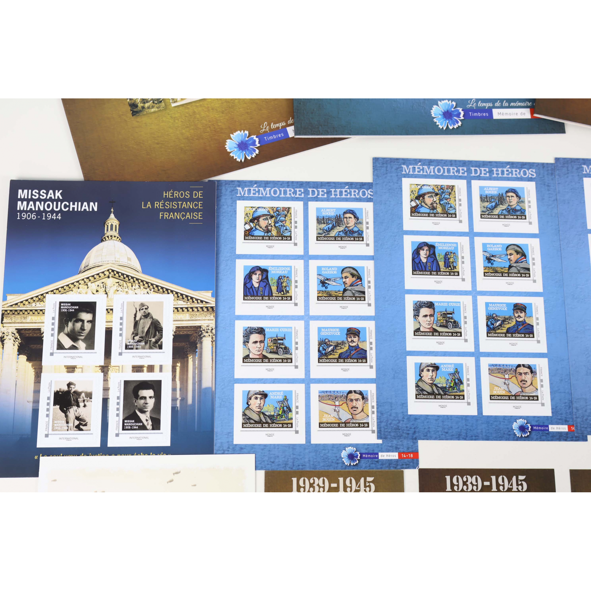 LOT 85 TIMBRES AUTOADH VP LETTRES 20G MONDE COLLECTORS THÈME GUERRES MONDIALES