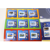 LOT TIMBRES AUTOADH 33 LETTRES EUROPE+10 VERTES VP 20G COLLECTORS UEFA EURO 2016