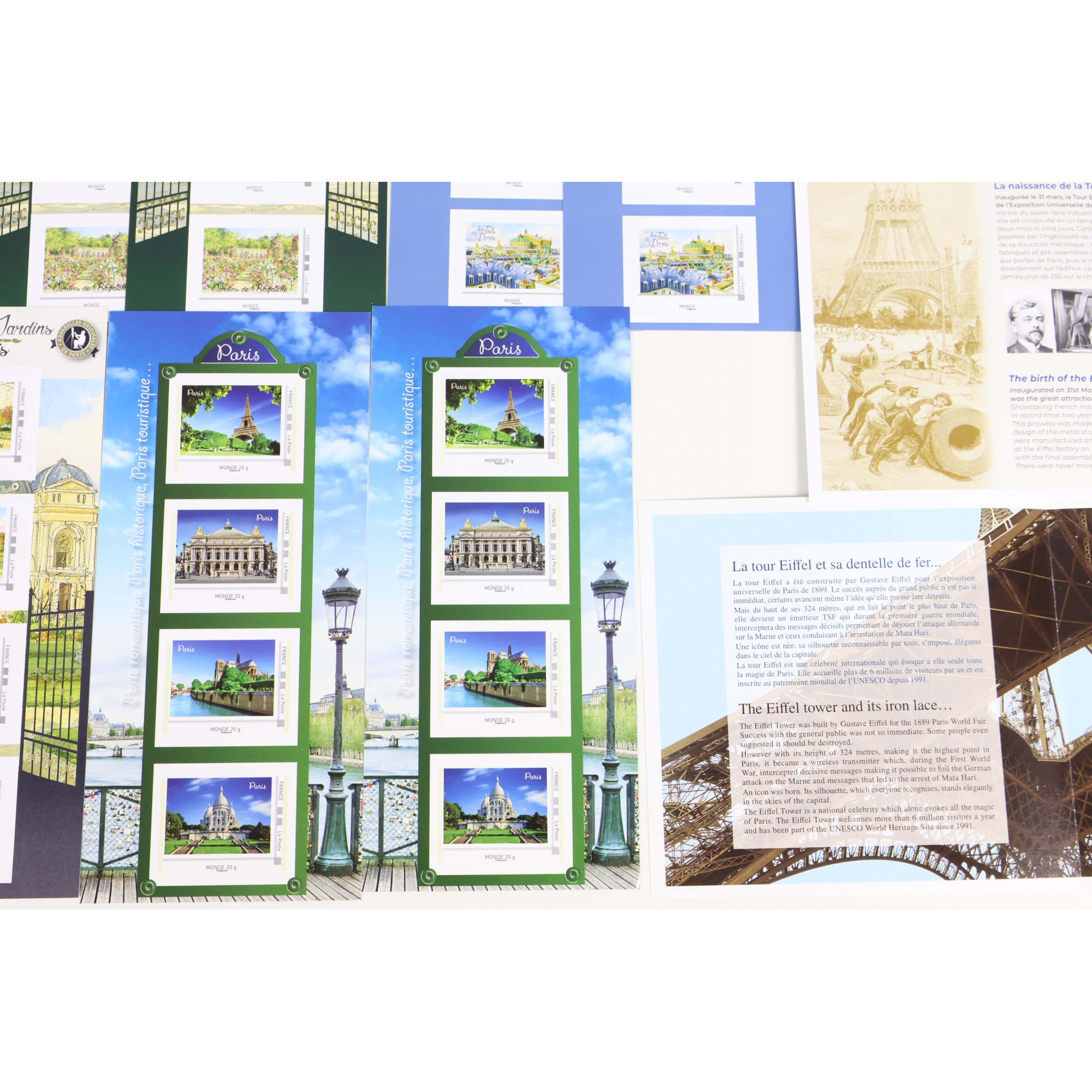 LOT 140 TIMBRES AUTOADHÉSIFS VP LETTRES 20G MONDE COLLECTORS THÉMATIQUE PARIS