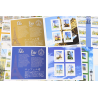 LOT 140 TIMBRES AUTOADHÉSIFS VP LETTRES 20G MONDE COLLECTORS THÉMATIQUE PARIS