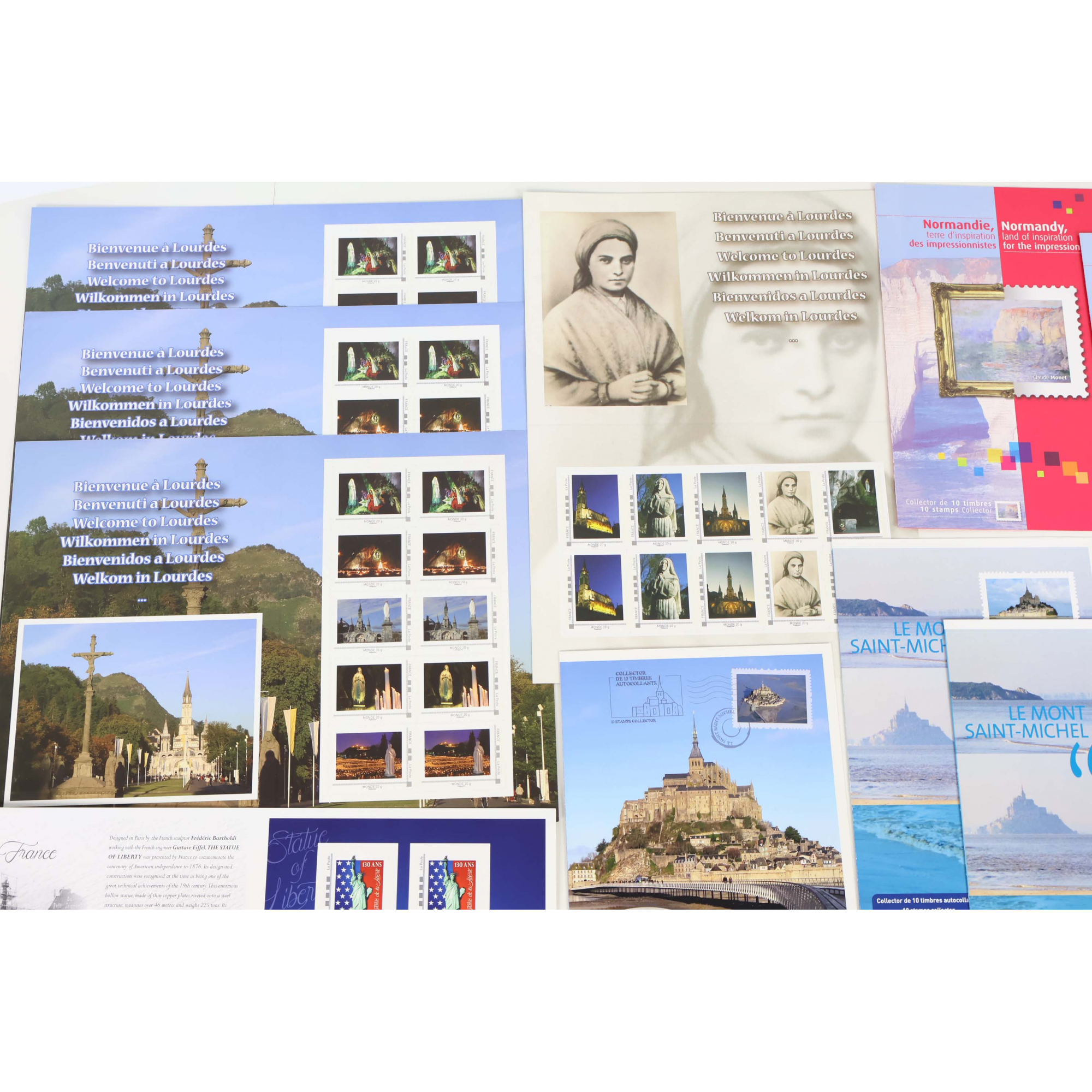 LOT DE 149 TIMBRES AUTOADHÉSIFS VP LETTRES 20G MONDE SOUS FORMAT COLLECTORS