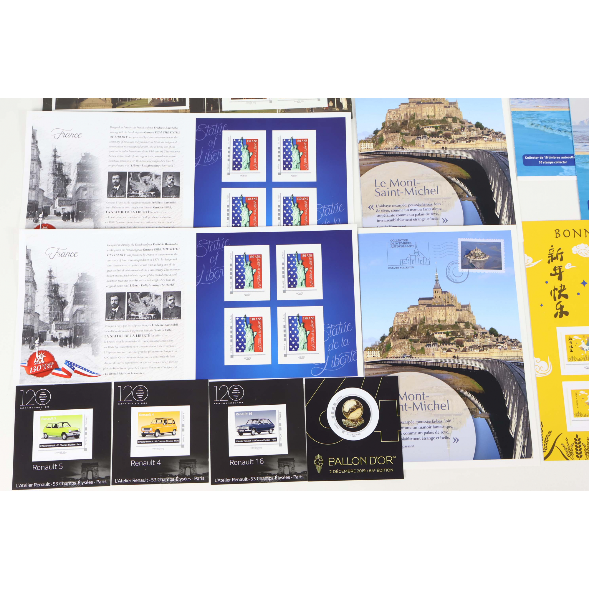 LOT DE 149 TIMBRES AUTOADHÉSIFS VP LETTRES 20G MONDE SOUS FORMAT COLLECTORS