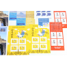 LOT DE 149 TIMBRES AUTOADHÉSIFS VP LETTRES 20G MONDE SOUS FORMAT COLLECTORS