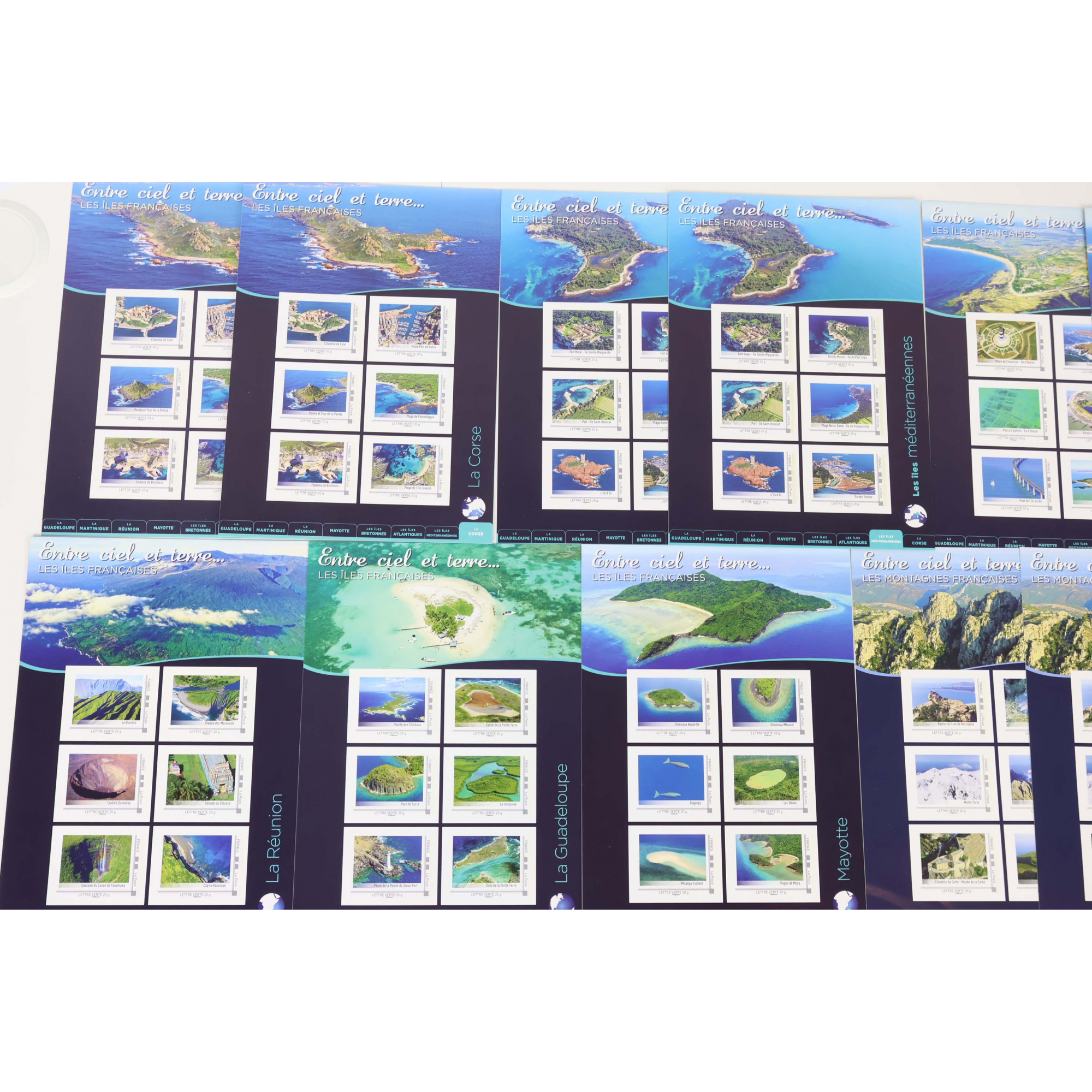 LOT 144 TIMBRES AUTOADHÉSIFS VP LETTRES VERTES 20G COLLECTORS ENTRE CIEL ET TERRE