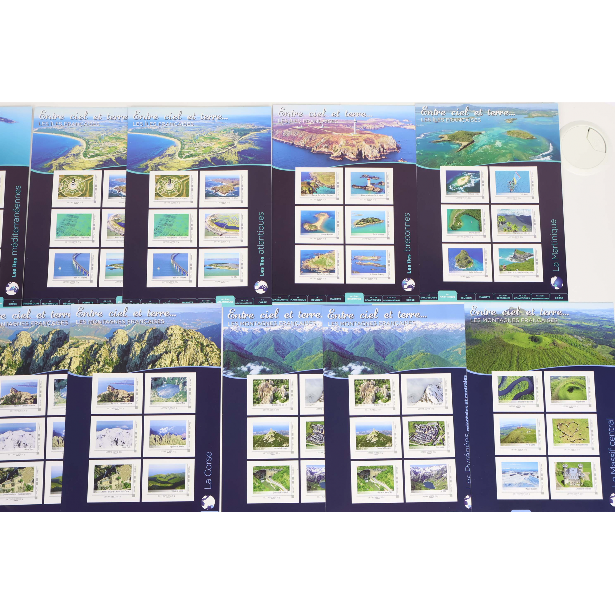LOT 144 TIMBRES AUTOADHÉSIFS VP LETTRES VERTES 20G COLLECTORS ENTRE CIEL ET TERRE