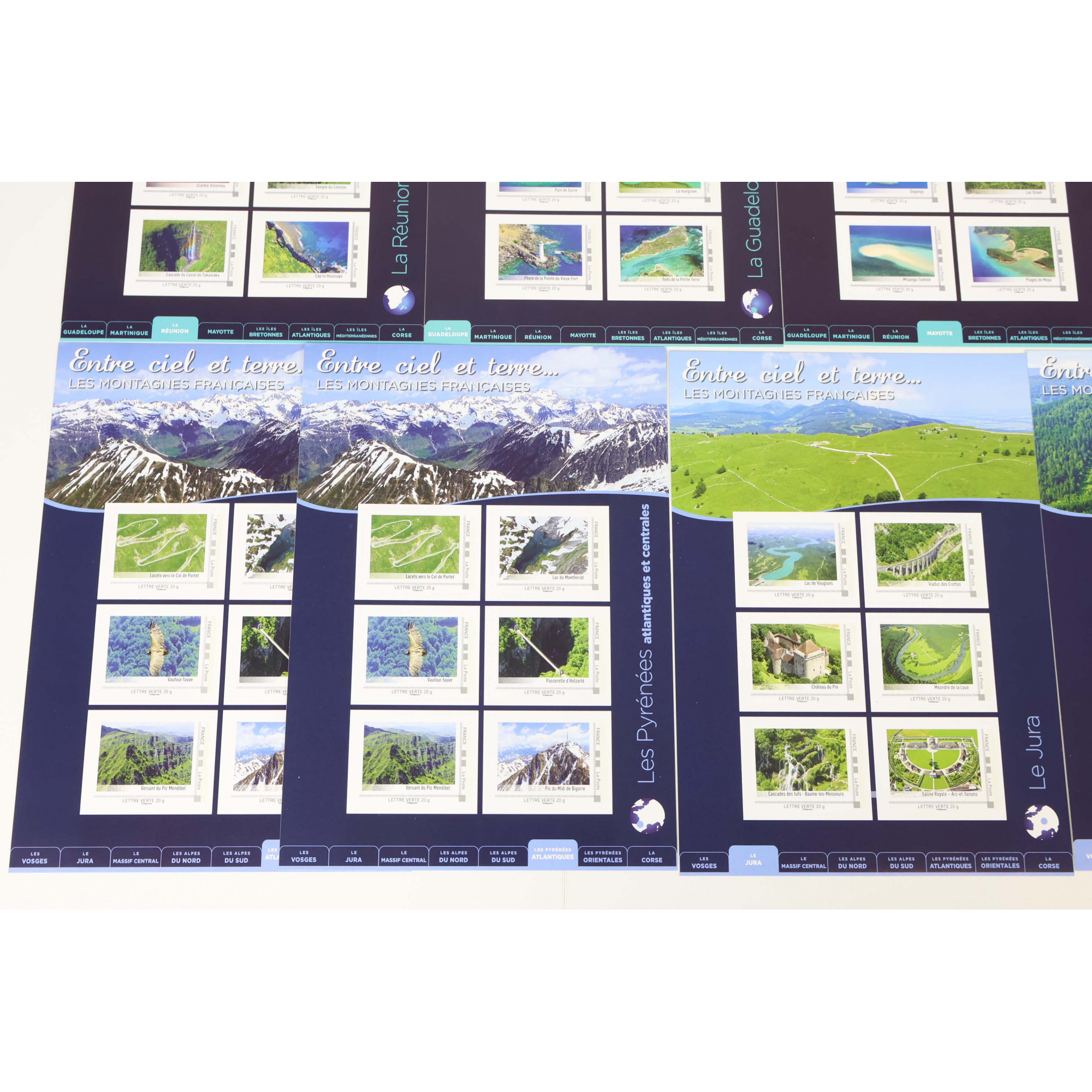 LOT 144 TIMBRES AUTOADHÉSIFS VP LETTRES VERTES 20G COLLECTORS ENTRE CIEL ET TERRE