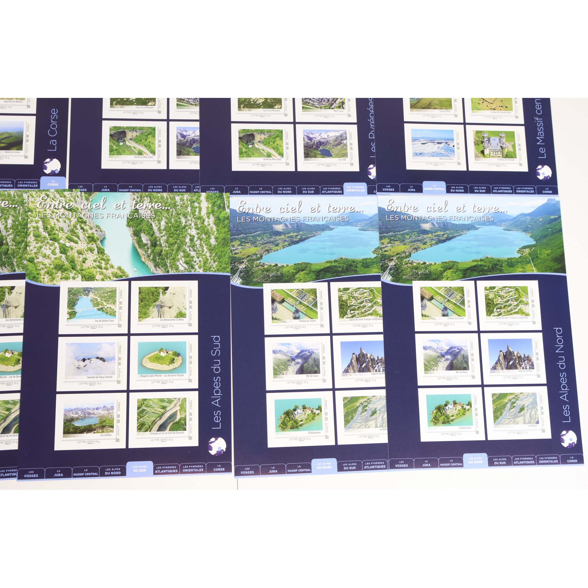 LOT 144 TIMBRES AUTOADHÉSIFS VP LETTRES VERTES 20G COLLECTORS ENTRE CIEL ET TERRE