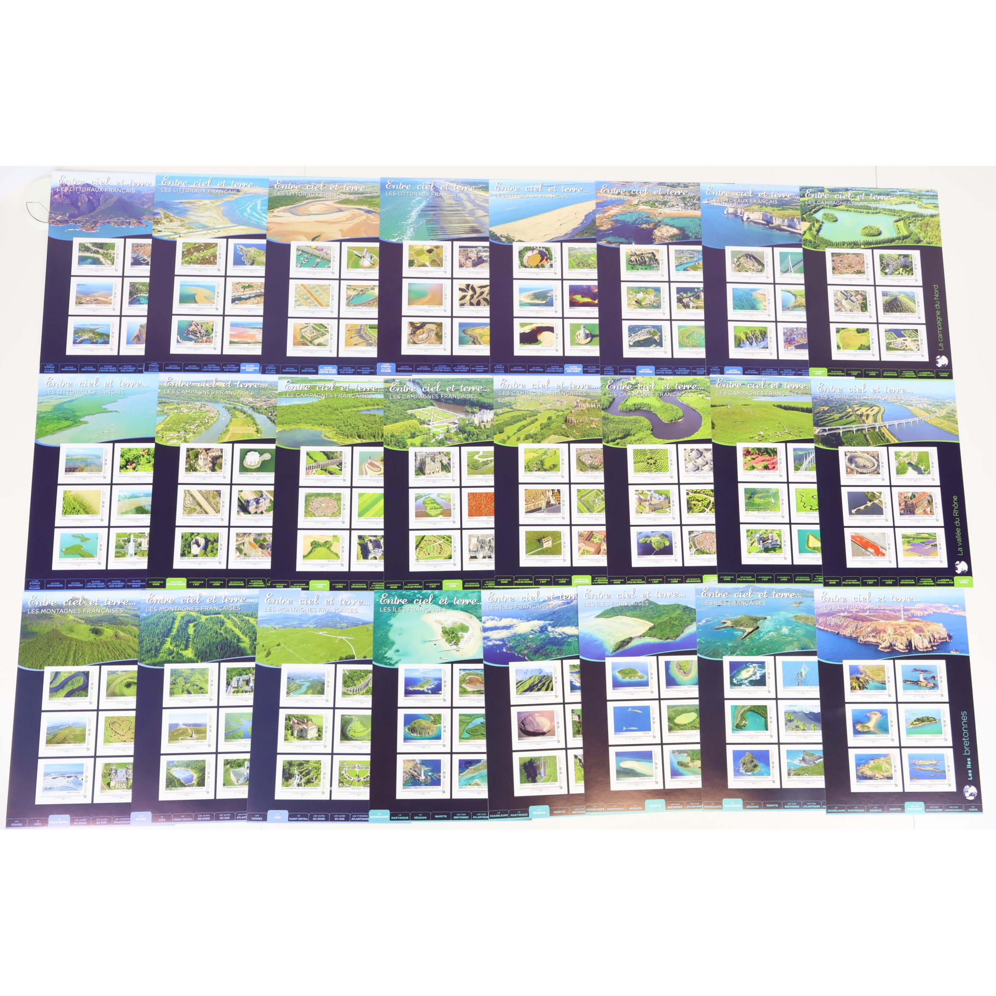 LOT 144 TIMBRES AUTOADHÉSIFS VP 20G LETTRES VERTES COLLECTORS ENTRE CIEL ET TERRE