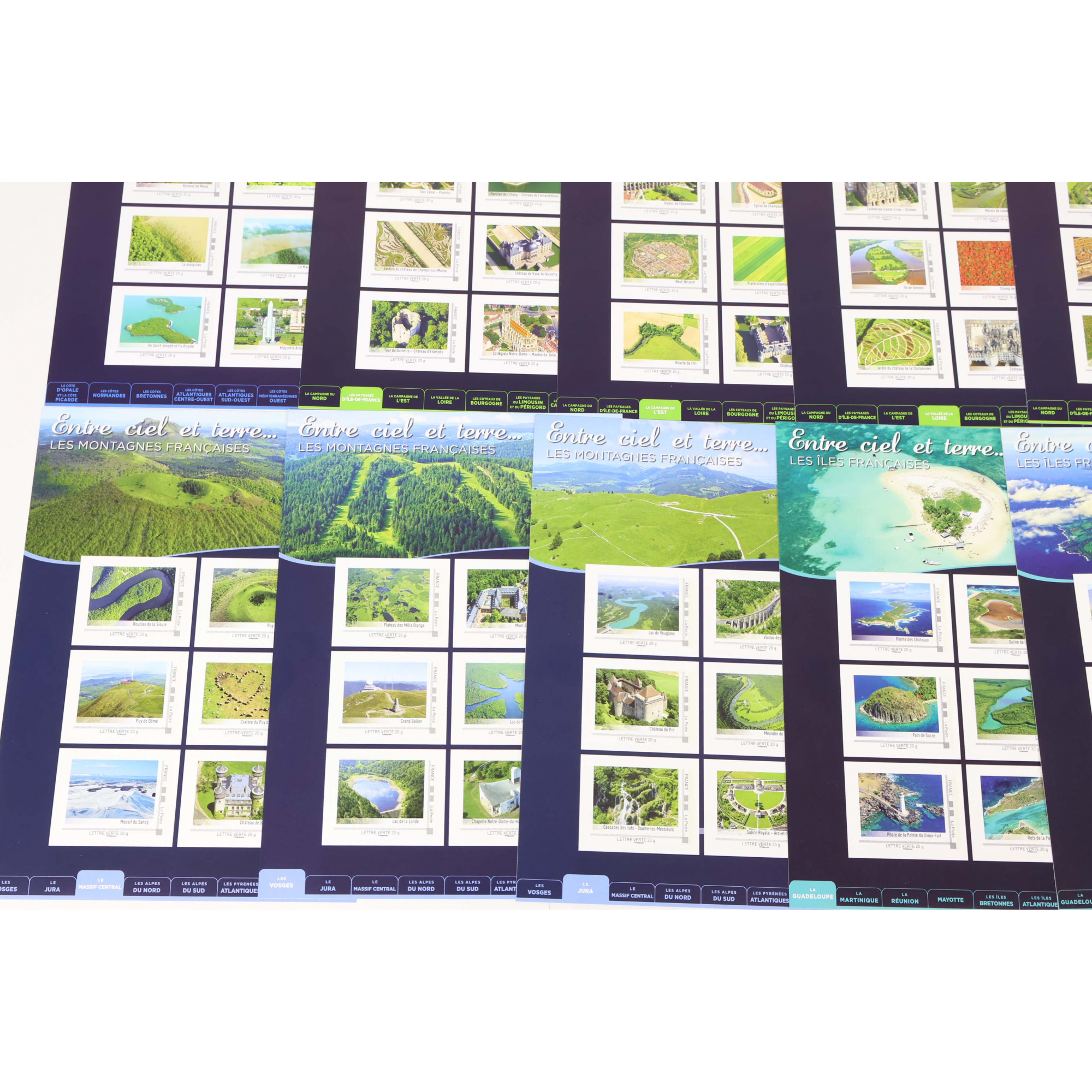LOT 144 TIMBRES AUTOADHÉSIFS VP 20G LETTRES VERTES COLLECTORS ENTRE CIEL ET TERRE