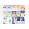 LOT DE 75 TIMBRES AUTOADHÉSIFS VP 20G LETTRES VERTES COLLECTORS THÈME TRANSPORTS