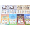 LOT DE 75 TIMBRES AUTOADHÉSIFS VP 20G LETTRES VERTES COLLECTORS THÈME TRANSPORTS