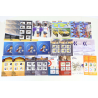 LOT DE 180 TIMBRES AUTOADHÉSIFS VP 20G LETTRES VERTES COLLECTORS THÈMES DIVERS