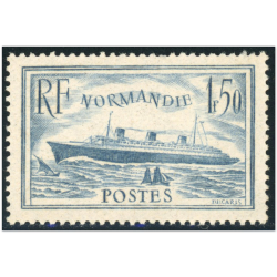 FRANCE N°300 PAQUEBOT NORMANDIE TIMBRE NEUF** ANNÉE 1936 BELLE QUALITÉ COTE 210€