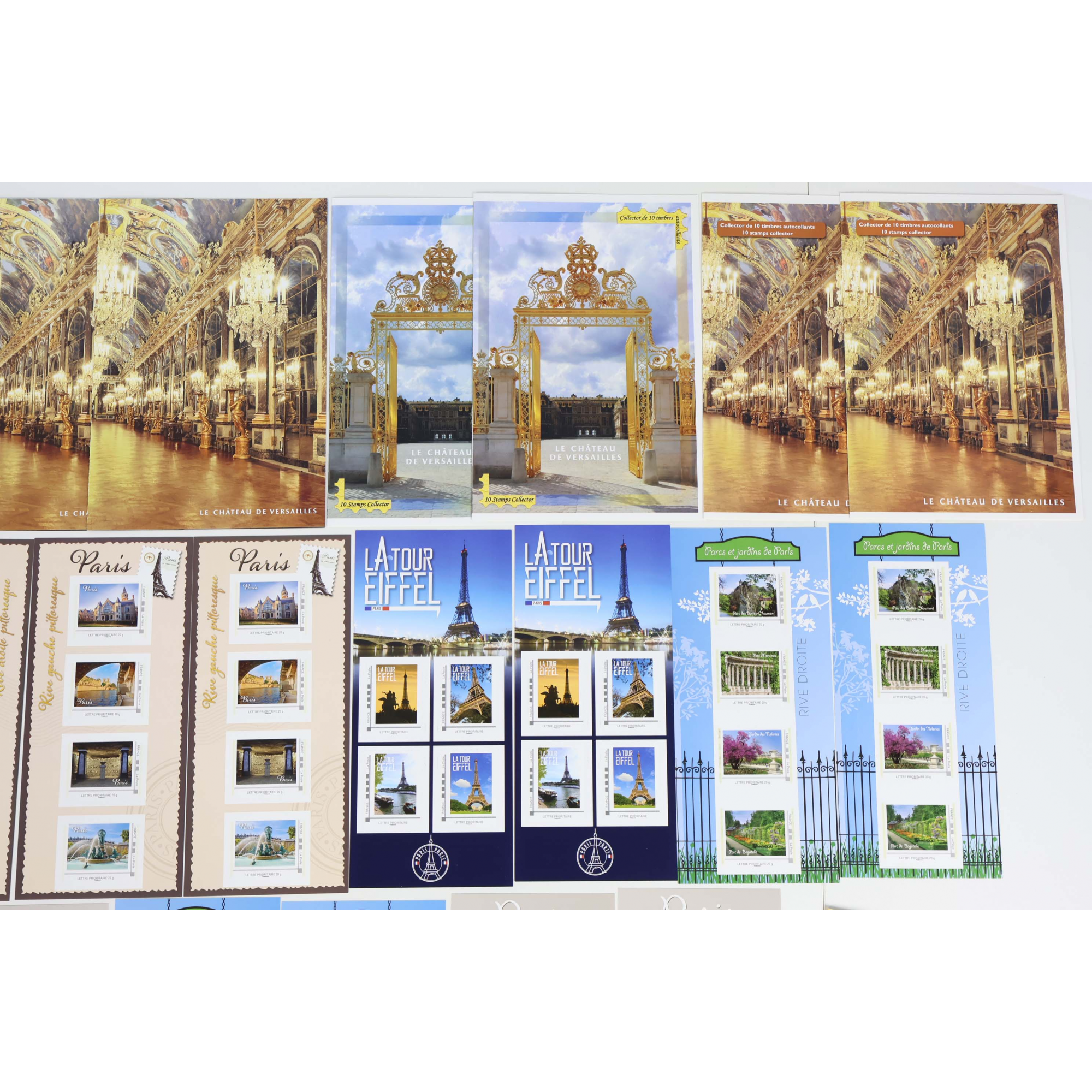 LOT DE 150 TIMBRES AUTOADHÉSIFS POUR LETTRES 20G VP, COLLECTORS THÉMATIQUE PARIS
