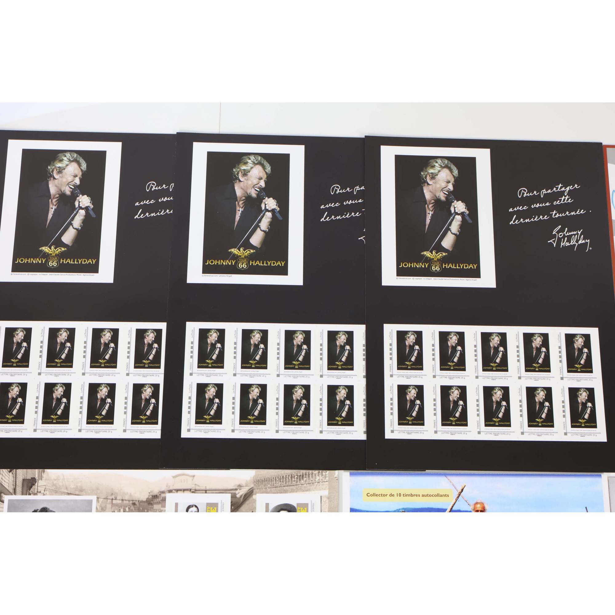 LOT 100 TIMBRES AUTOADHÉSIFS LETTRES 20G VP COLLECTORS THÈME PERSONNAGES CÉLÈBRES