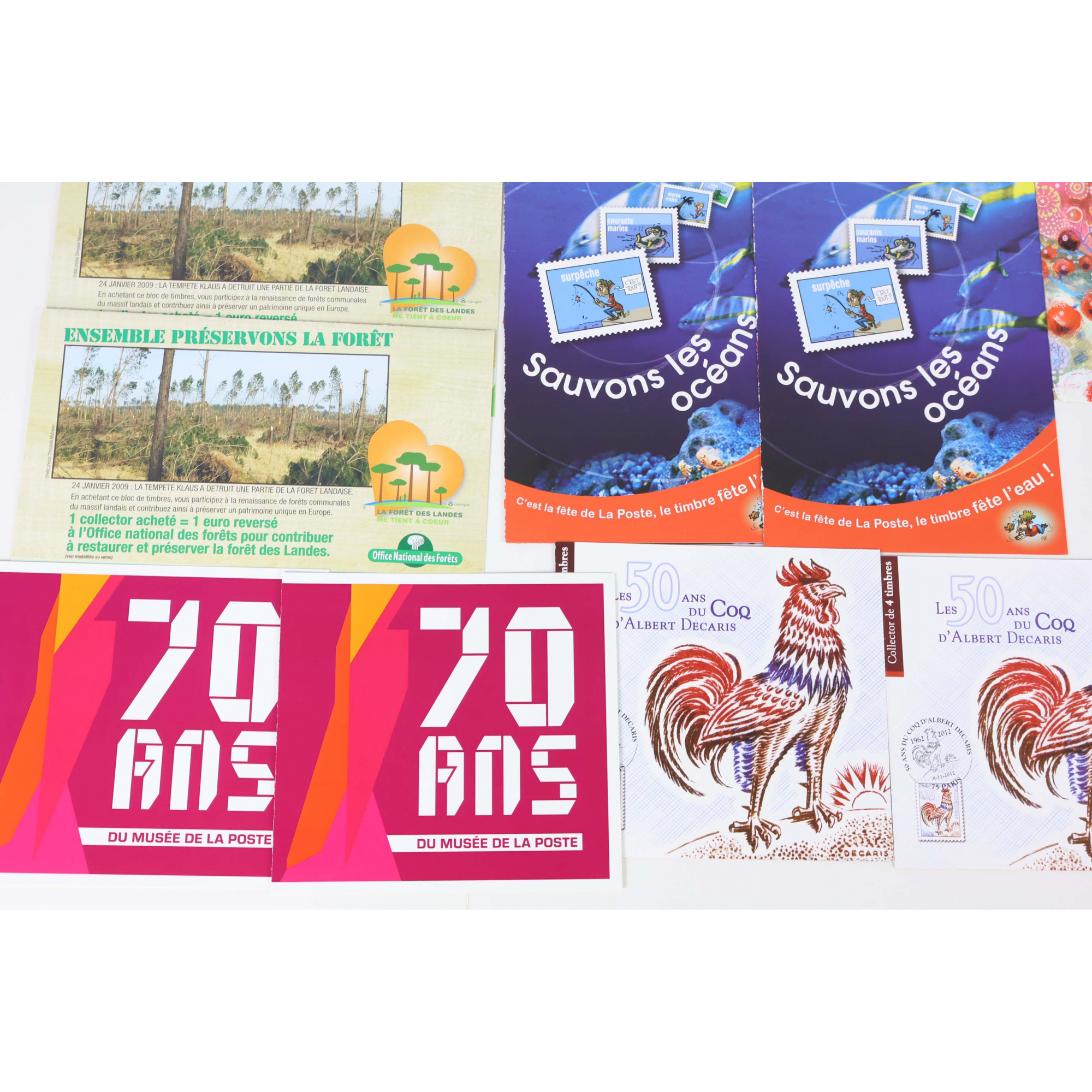 LOT DE 202 TIMBRES AUTOADHÉSIFS LETTRES 20G VP, FORMAT COLLECTORS THÈMES DIVERS