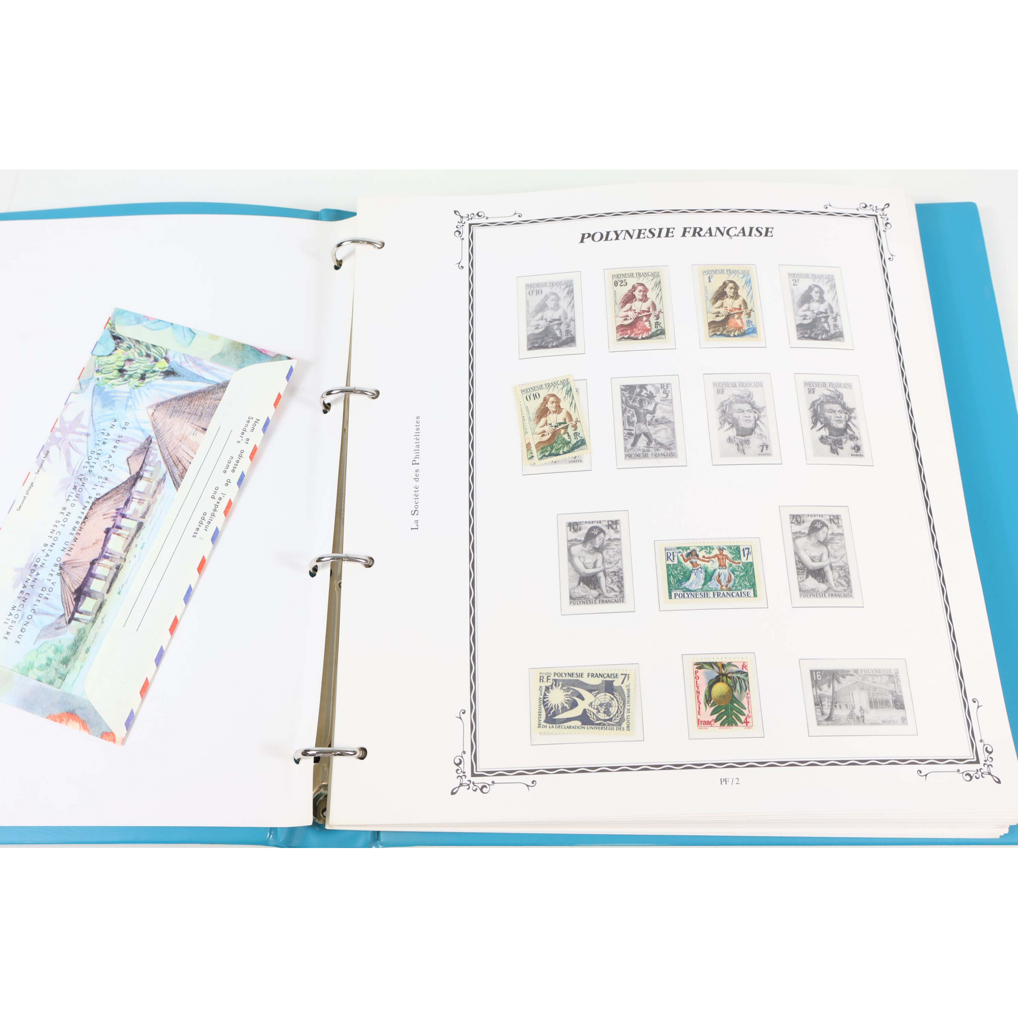 POLYNÉSIE COLLECTION DE TIMBRES NEUFS** DANS UN CLASSEUR SOCIÉTÉ DES PHILATÉLISTES