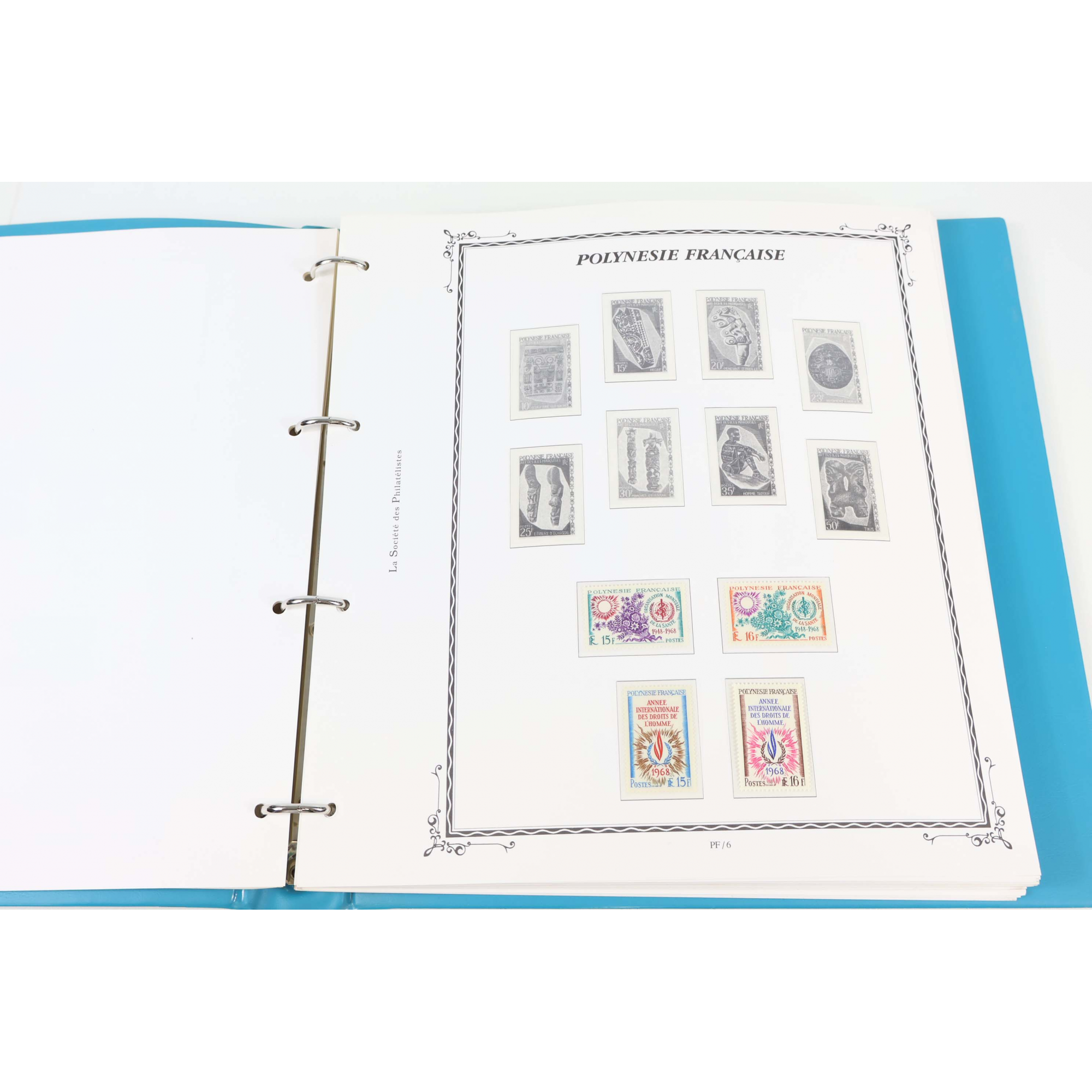 POLYNÉSIE COLLECTION DE TIMBRES NEUFS** DANS UN CLASSEUR SOCIÉTÉ DES PHILATÉLISTES