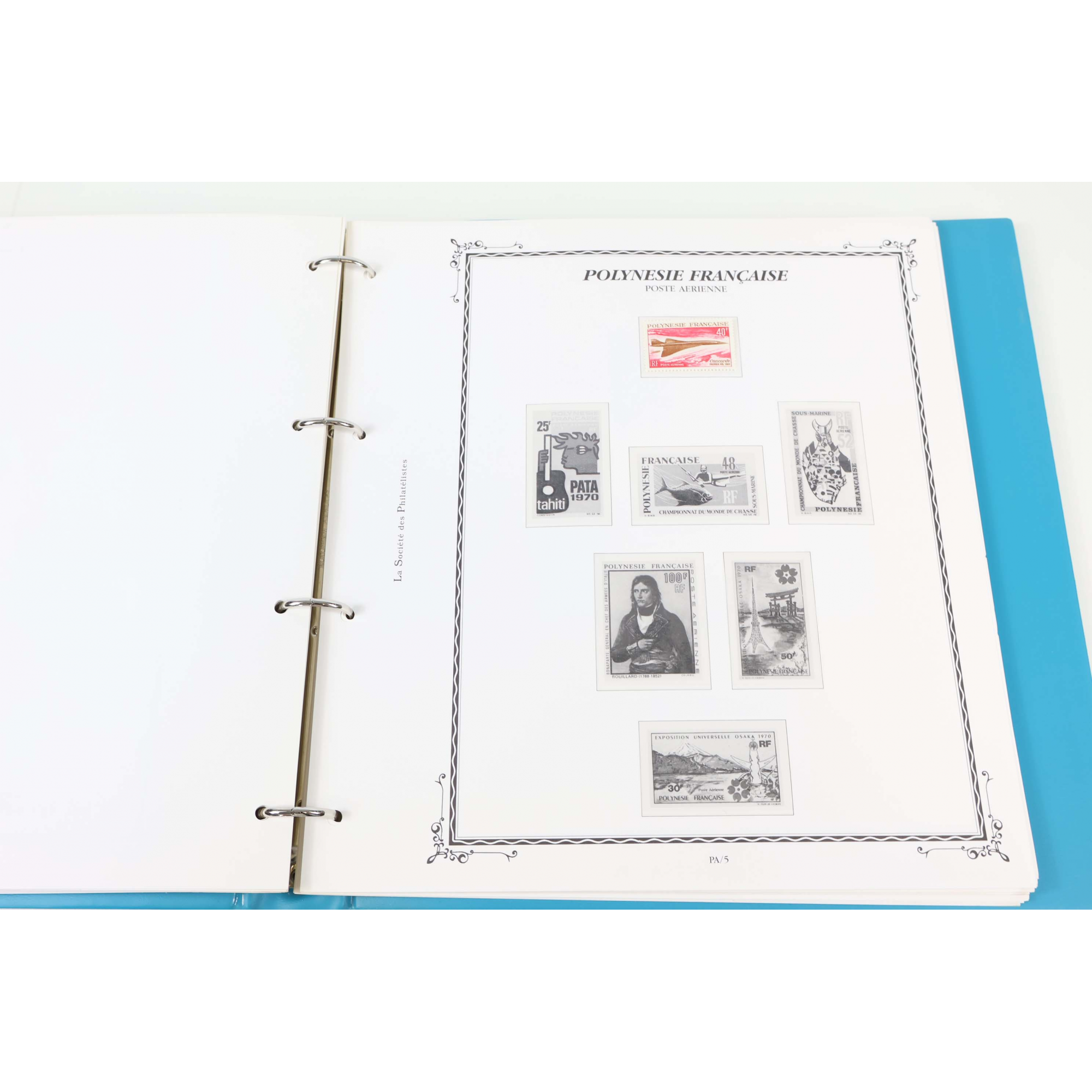 POLYNÉSIE COLLECTION DE TIMBRES NEUFS** DANS UN CLASSEUR SOCIÉTÉ DES PHILATÉLISTES