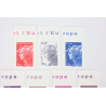 TIMBRES FRANCE AUTOADHÉSIFS MARIANNES 590 À 596 AVEC BORD DE FEUILLE, ANNÉE 2011