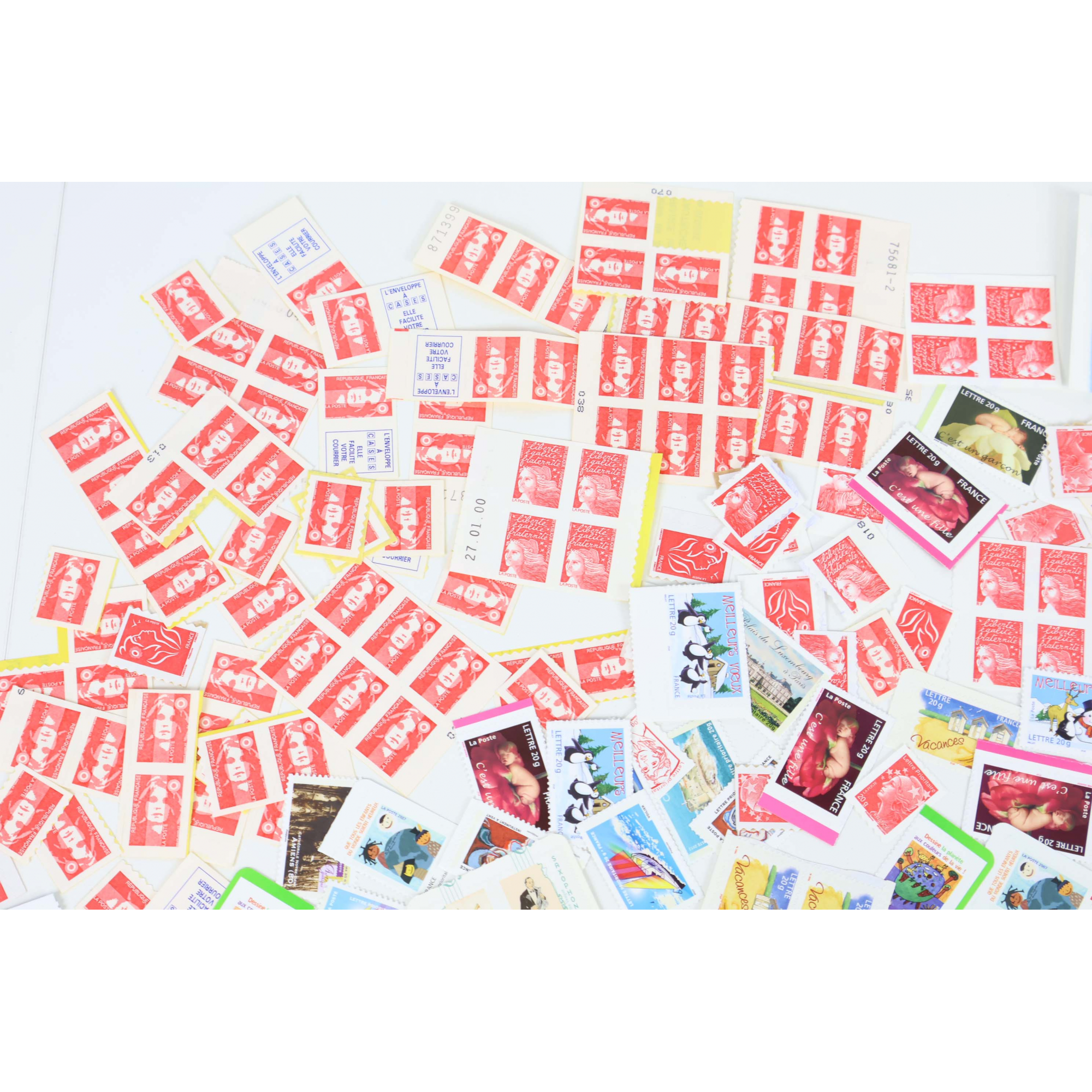 LOT DE 400 TIMBRES AUTOADHÉSIFS A VALIDITÉ PERMANENTE, TVP LETTRES 20G FRANCE