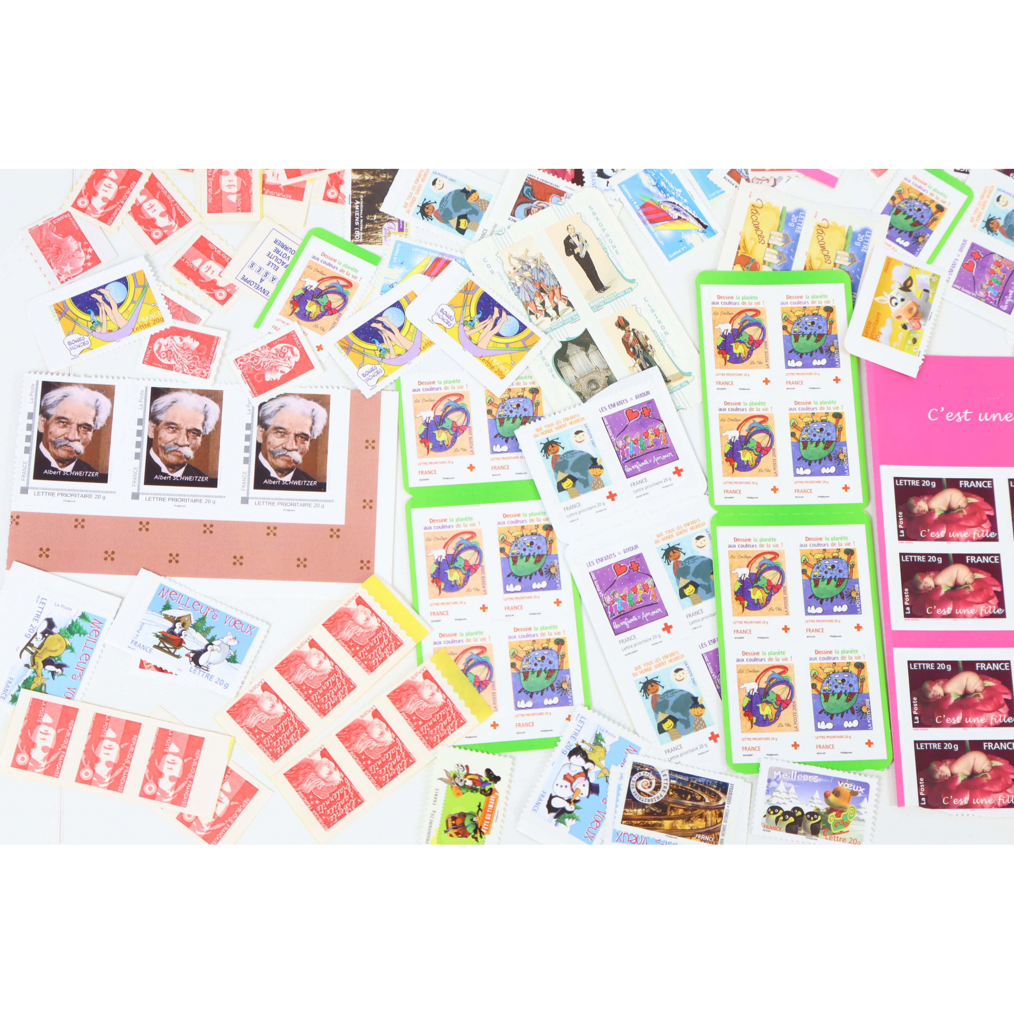 LOT DE 400 TIMBRES AUTOADHÉSIFS A VALIDITÉ PERMANENTE, TVP LETTRES 20G FRANCE