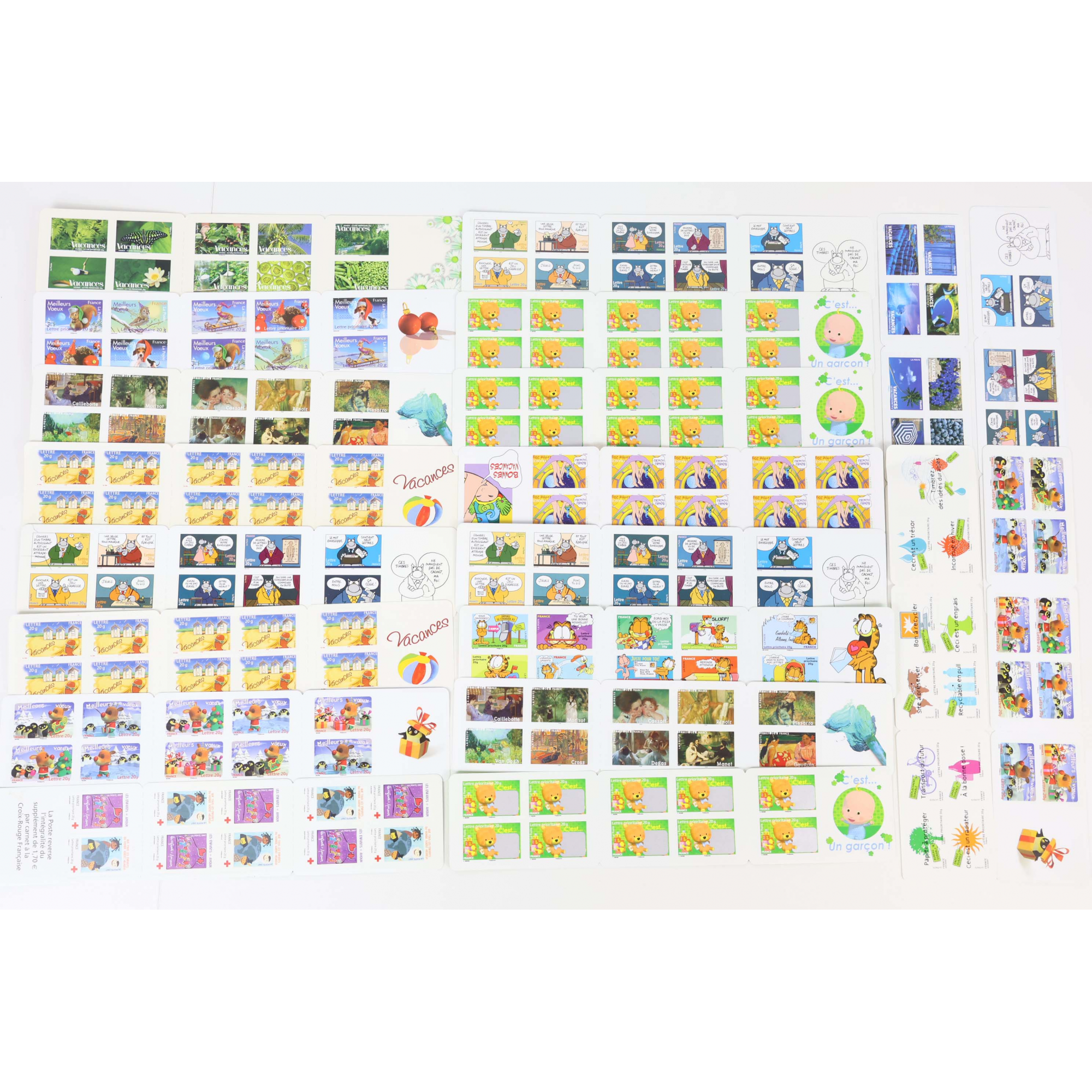 LOT DE 200 TIMBRES AUTOADHÉSIFS LETTRES 20G VP FRANCE , CARNETS POUR AFFRANCHIR