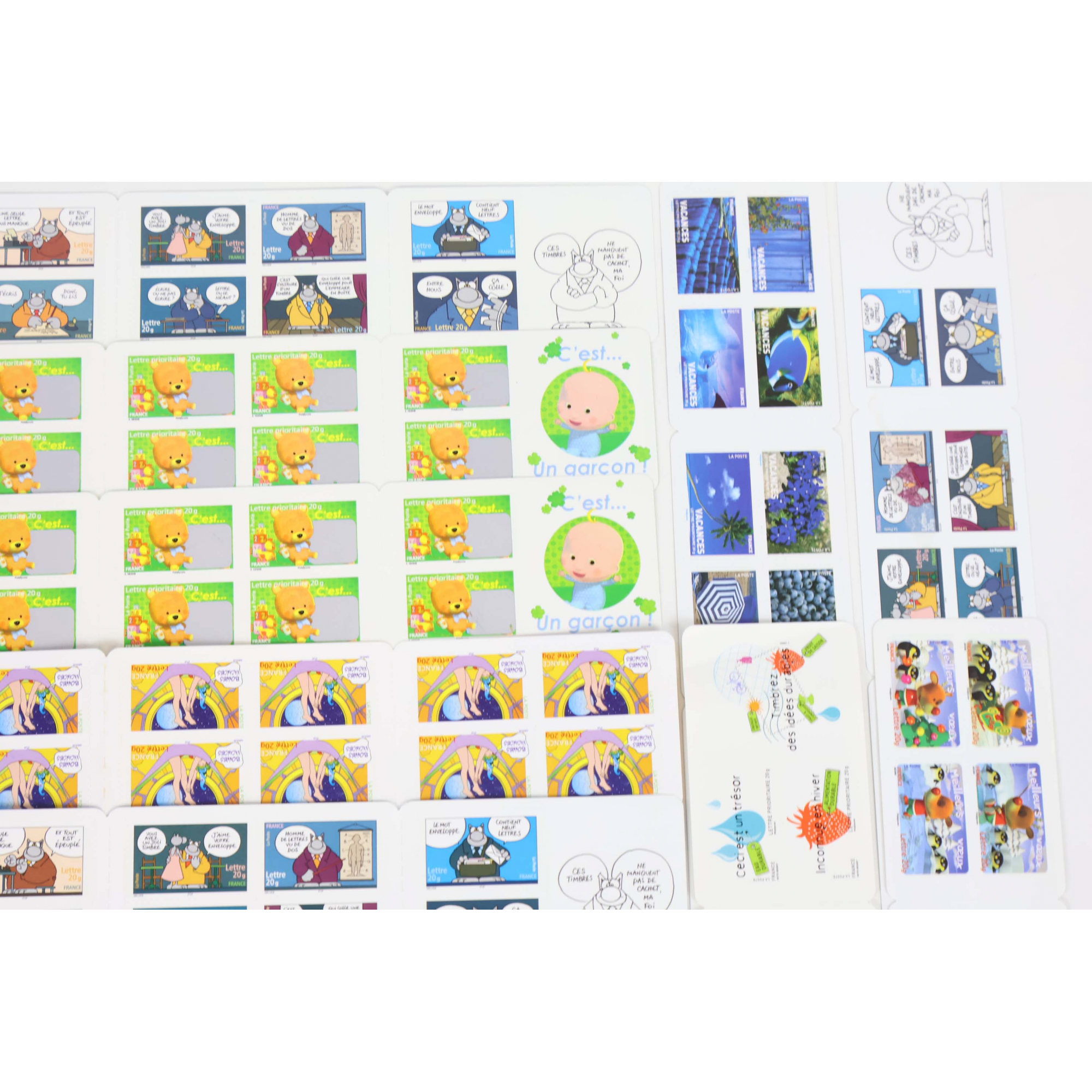 LOT DE 200 TIMBRES AUTOADHÉSIFS LETTRES 20G VP FRANCE , CARNETS POUR AFFRANCHIR