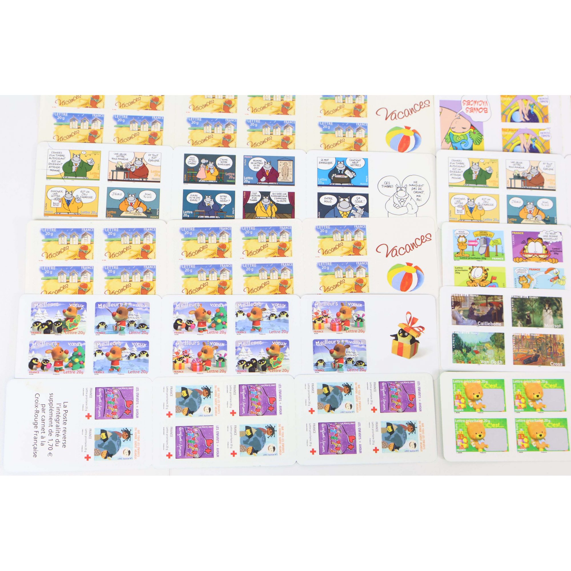 LOT DE 200 TIMBRES AUTOADHÉSIFS LETTRES 20G VP FRANCE , CARNETS POUR AFFRANCHIR