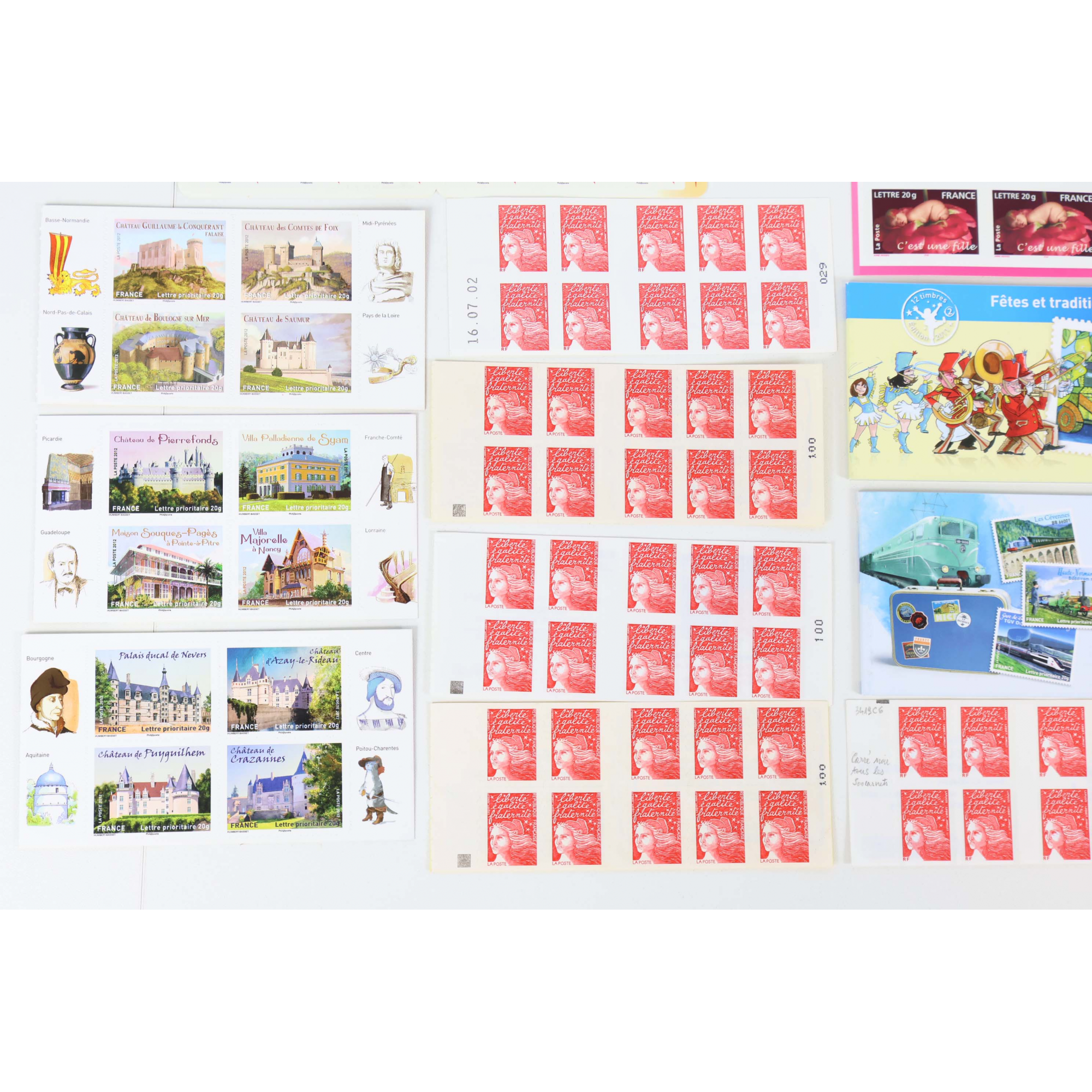 LOT DE 230 TIMBRES AUTOADHÉSIFS LETTRES 20G VP FRANCE , CARNETS POUR AFFRANCHIR