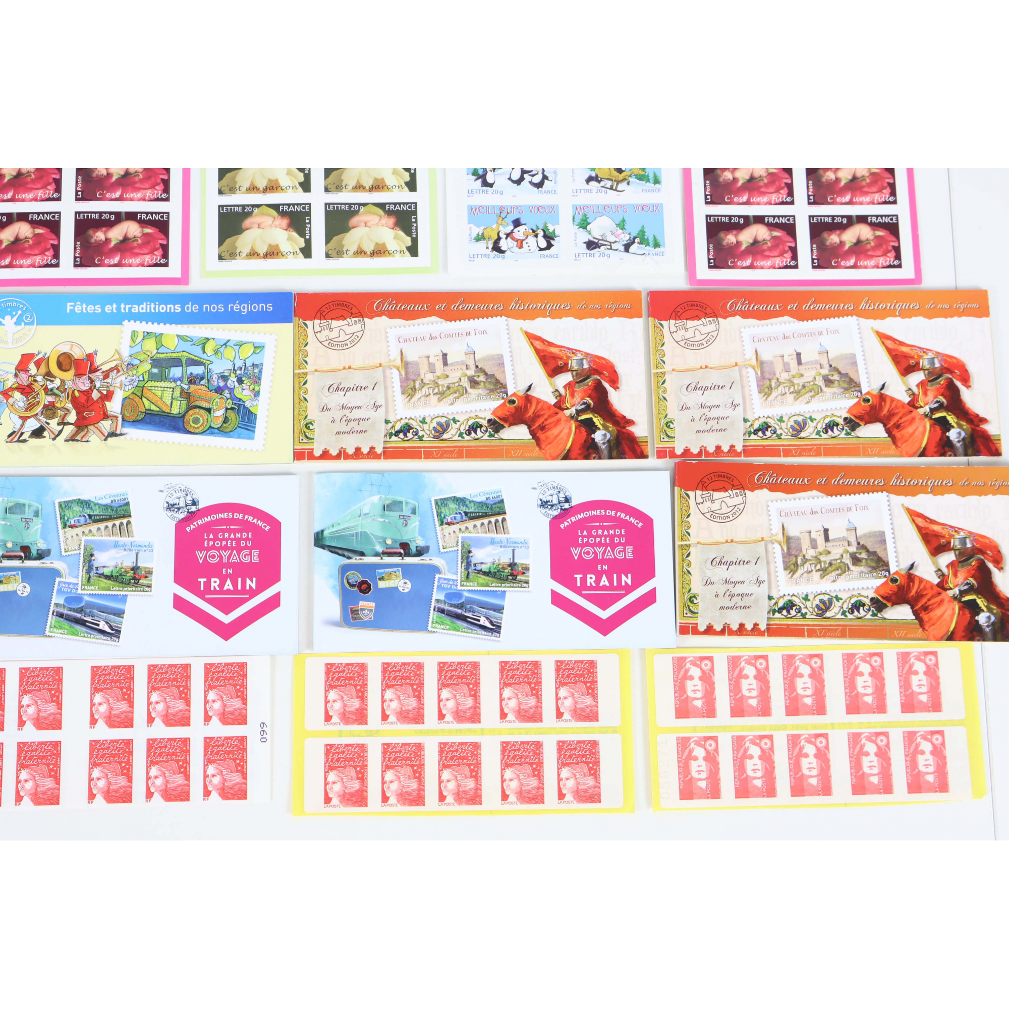 LOT DE 230 TIMBRES AUTOADHÉSIFS LETTRES 20G VP FRANCE , CARNETS POUR AFFRANCHIR