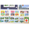LOT 94 TIMBRES AUTOADHÉSIFS LETTRES VERTES 20G VP FRANCE CARNETS POUR AFFRANCHIR