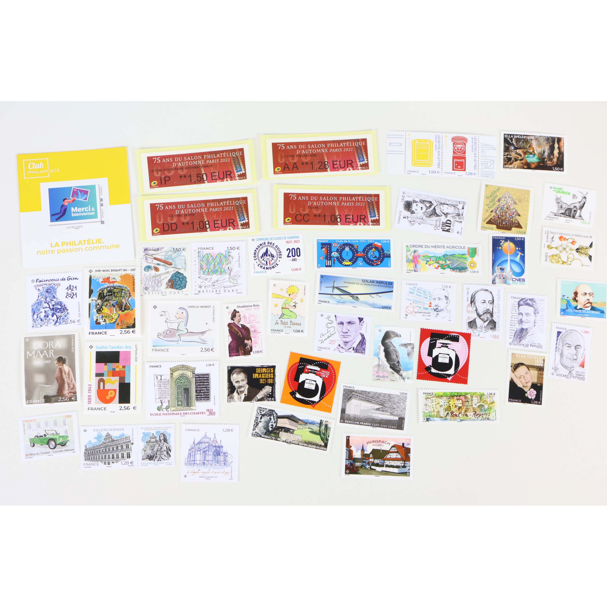 FRANCE ANNEE 2021 COLLECTION DE TIMBRES-POSTE NEUFS** BELLE QUALITE FACIALE 66€