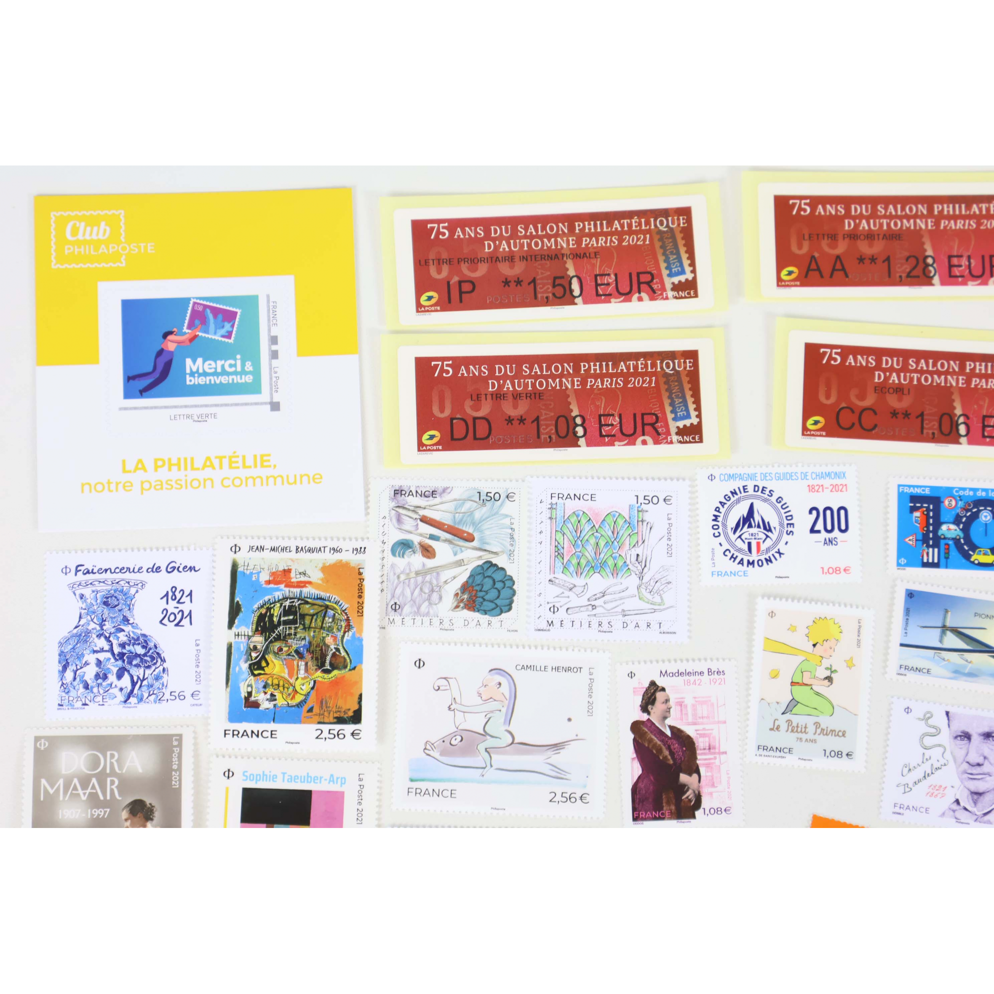 FRANCE ANNEE 2021 COLLECTION DE TIMBRES-POSTE NEUFS** BELLE QUALITE FACIALE 66€