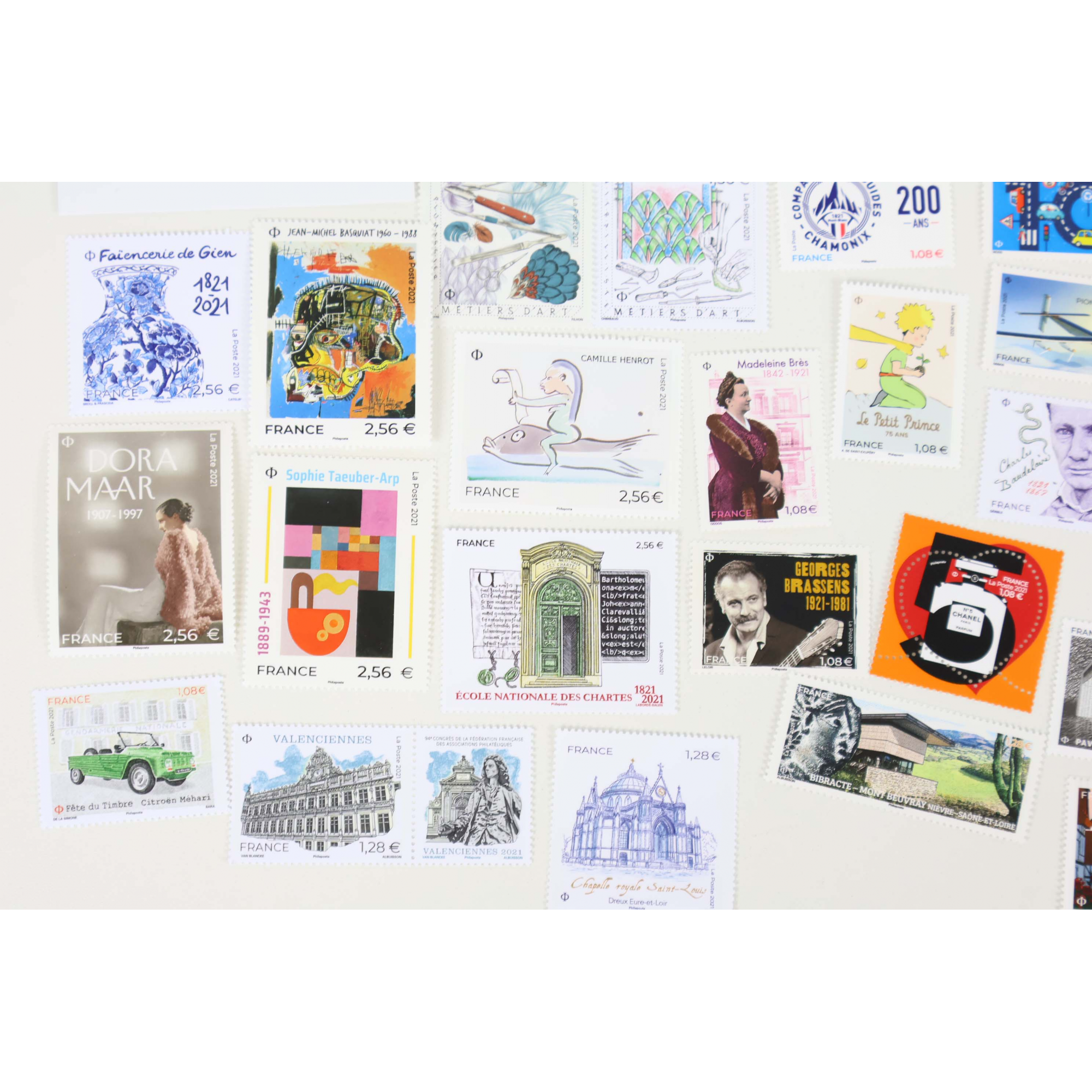FRANCE ANNEE 2021 COLLECTION DE TIMBRES-POSTE NEUFS** BELLE QUALITE FACIALE 66€