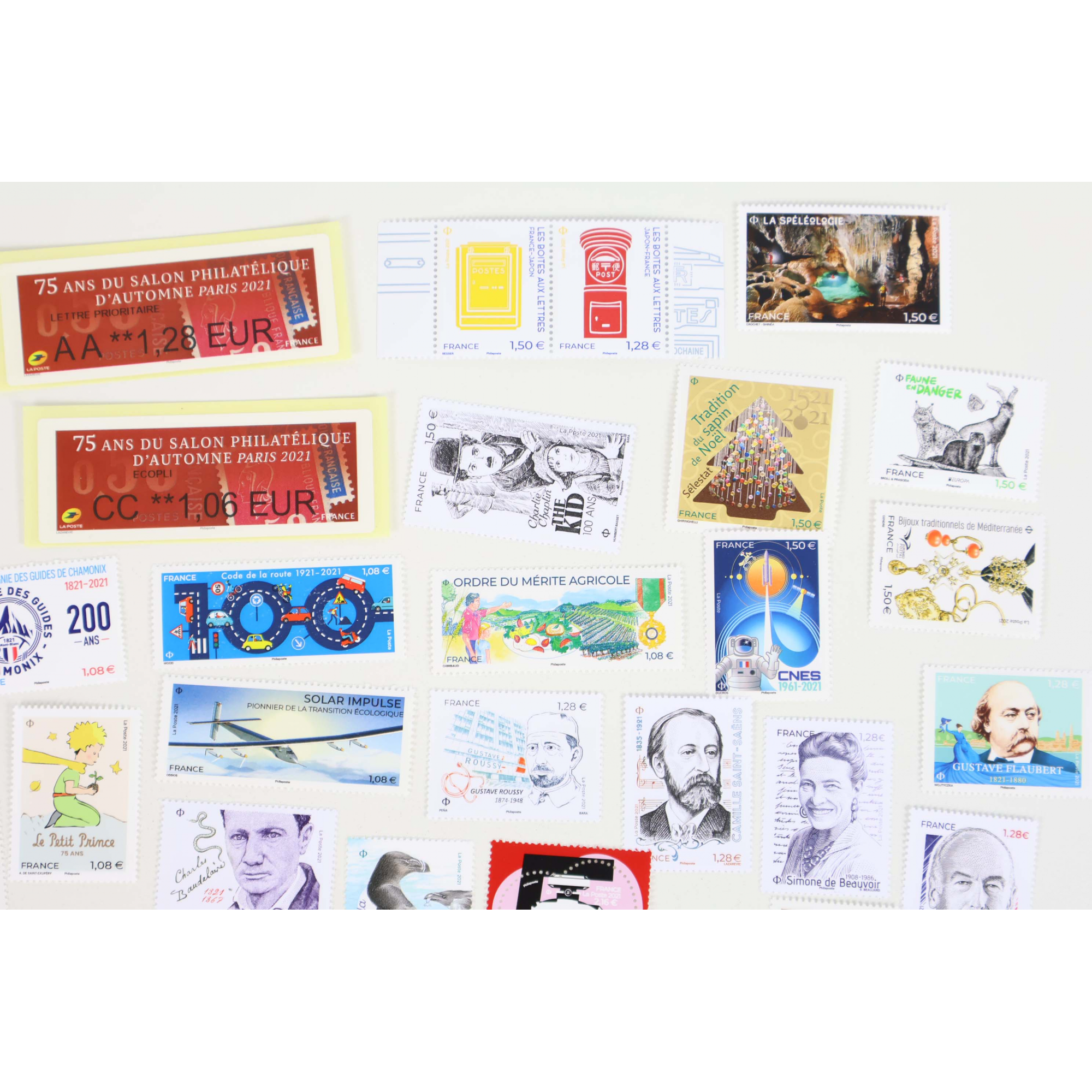 FRANCE ANNEE 2021 COLLECTION DE TIMBRES-POSTE NEUFS** BELLE QUALITE FACIALE 66€