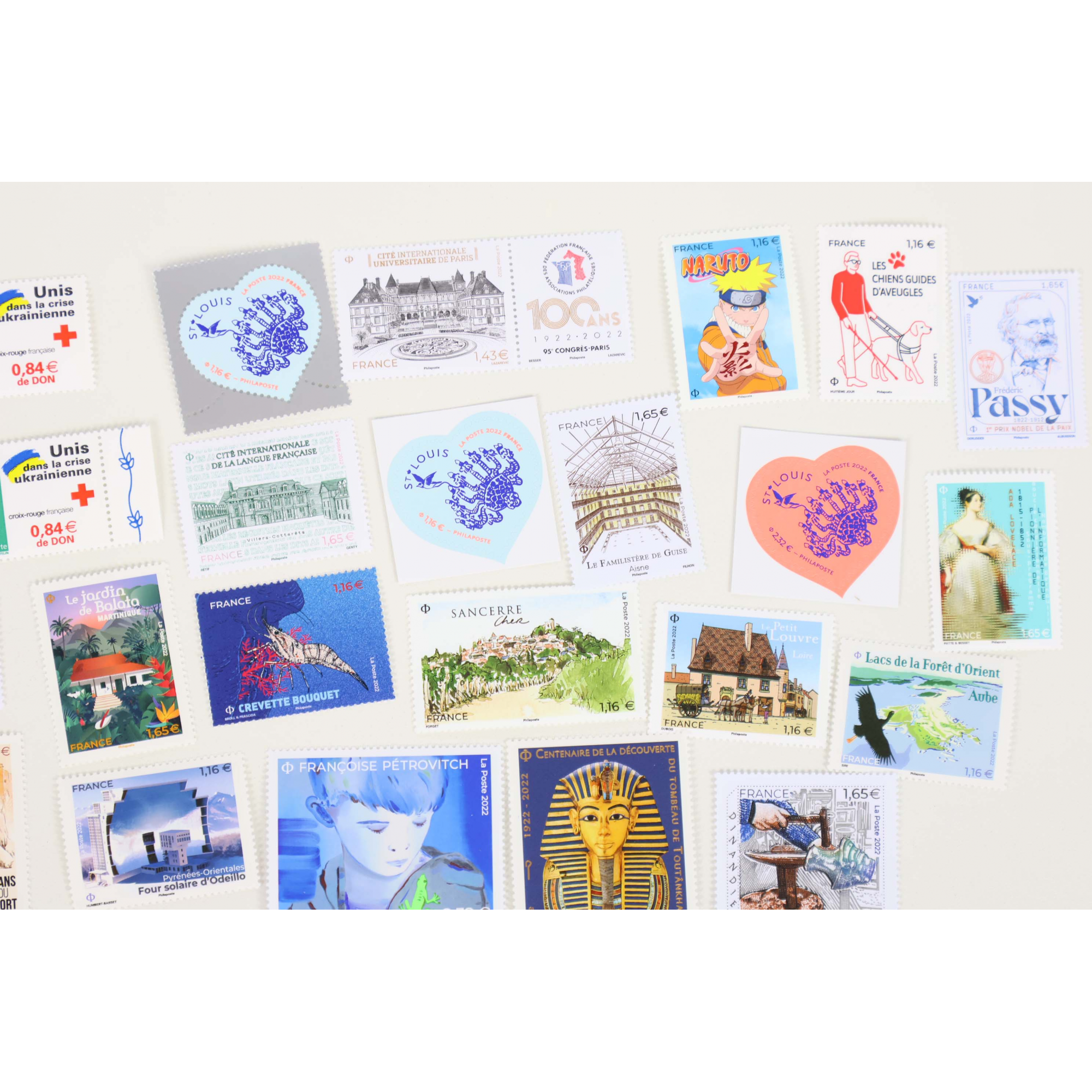 FRANCE ANNEE 2022 COLLECTION DE TIMBRES-POSTE NEUFS** BELLE QUALITE FACIALE 76€