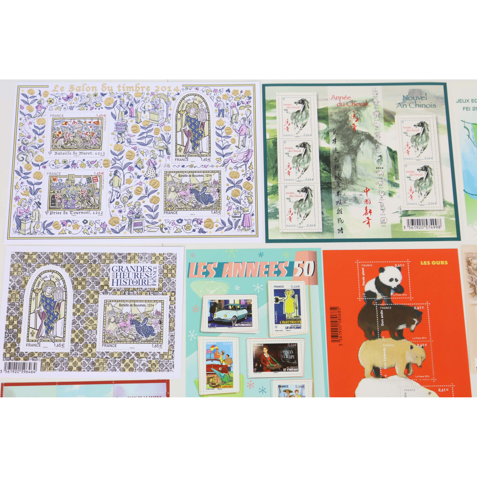 FRANCE COLLECTION DE TIMBRES ET BLOCS-FEUILLET NEUFS** DE 2014 FACIALE 86€