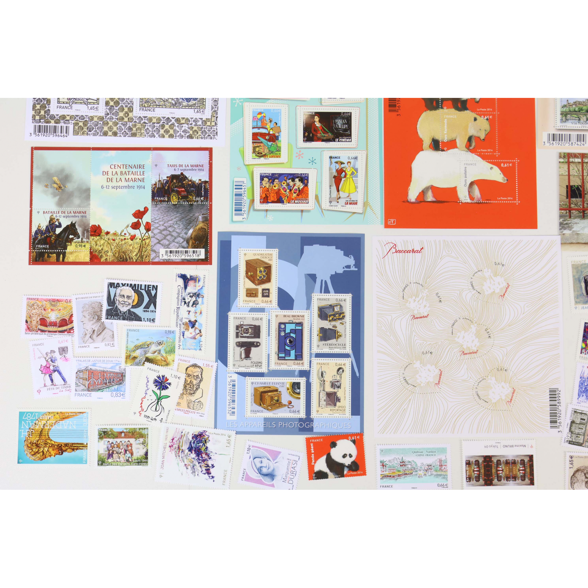 FRANCE COLLECTION DE TIMBRES ET BLOCS-FEUILLET NEUFS** DE 2014 FACIALE 86€