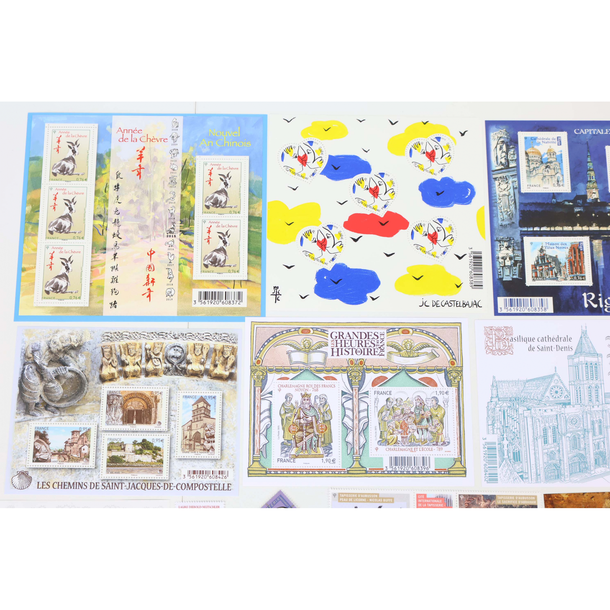 FRANCE COLLECTION DE TIMBRES ET BLOCS-FEUILLET NEUFS** DE 2015 FACIALE 86€