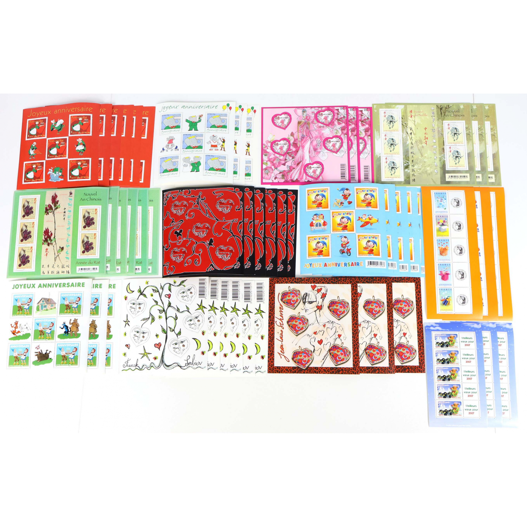 LOT DE TIMBRES À VALIDITÉ PERMANENTE POUR AFFRANCHIR 250 LETTRES FRANCE 20G