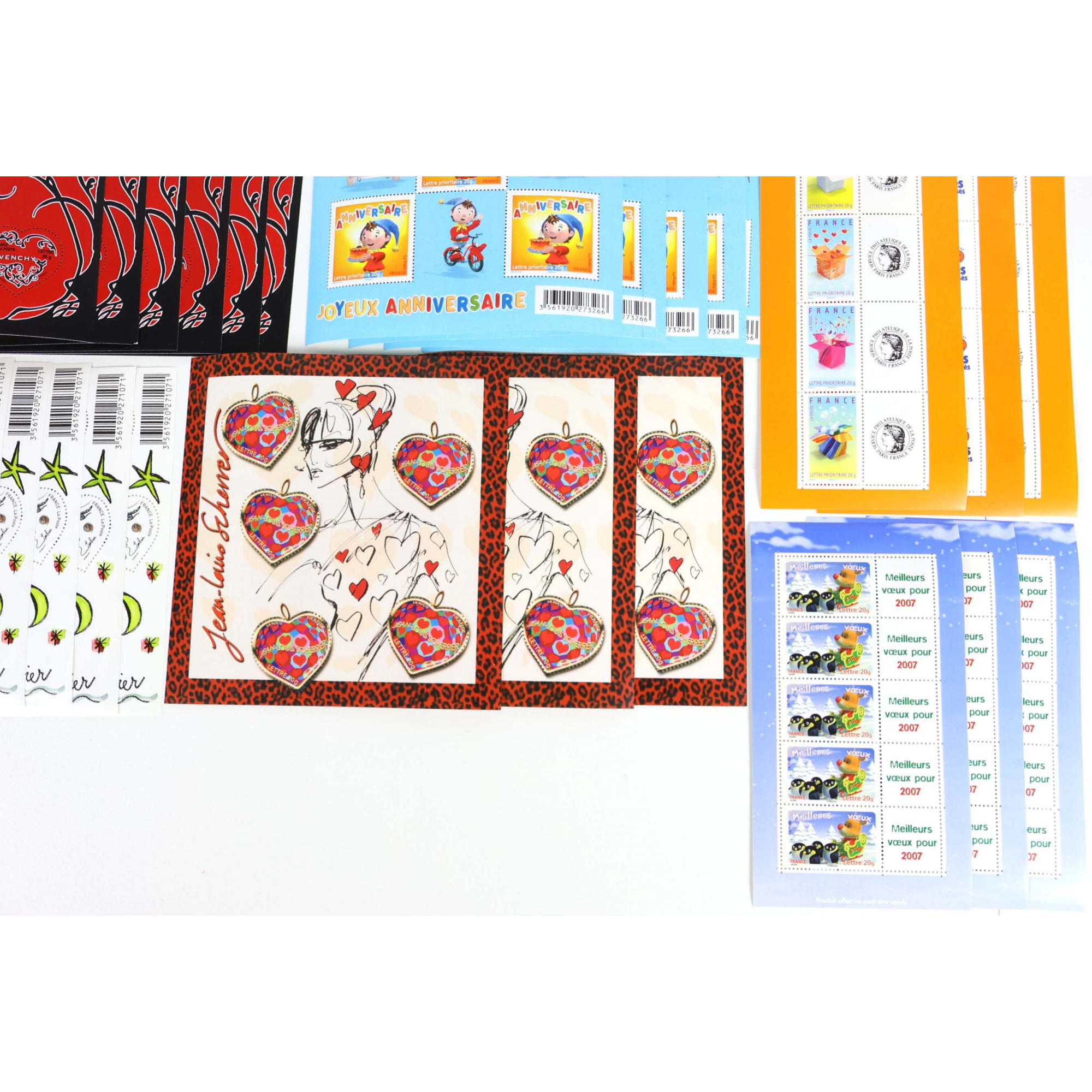 LOT DE TIMBRES À VALIDITÉ PERMANENTE POUR AFFRANCHIR 250 LETTRES FRANCE 20G