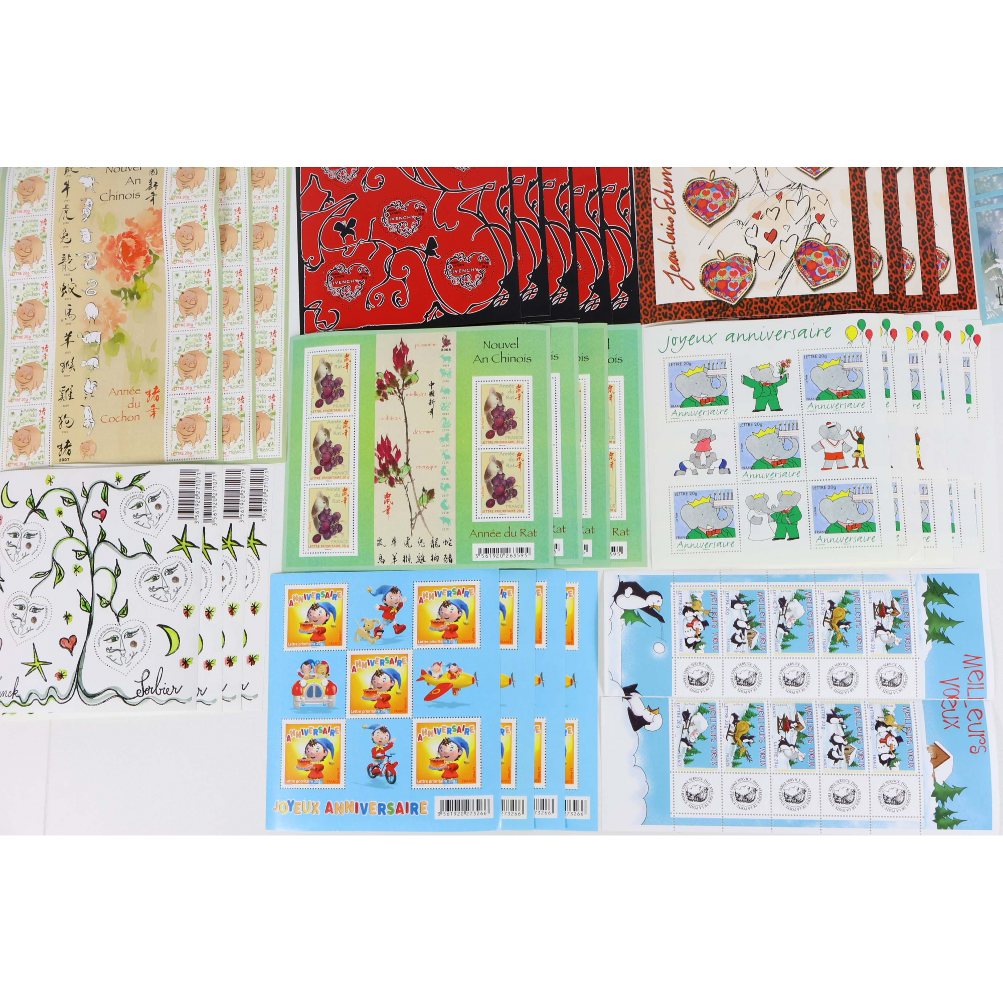 LOT DE TIMBRES À VALIDITÉ PERMANENTE POUR AFFRANCHIR 298 LETTRES FRANCE 20G