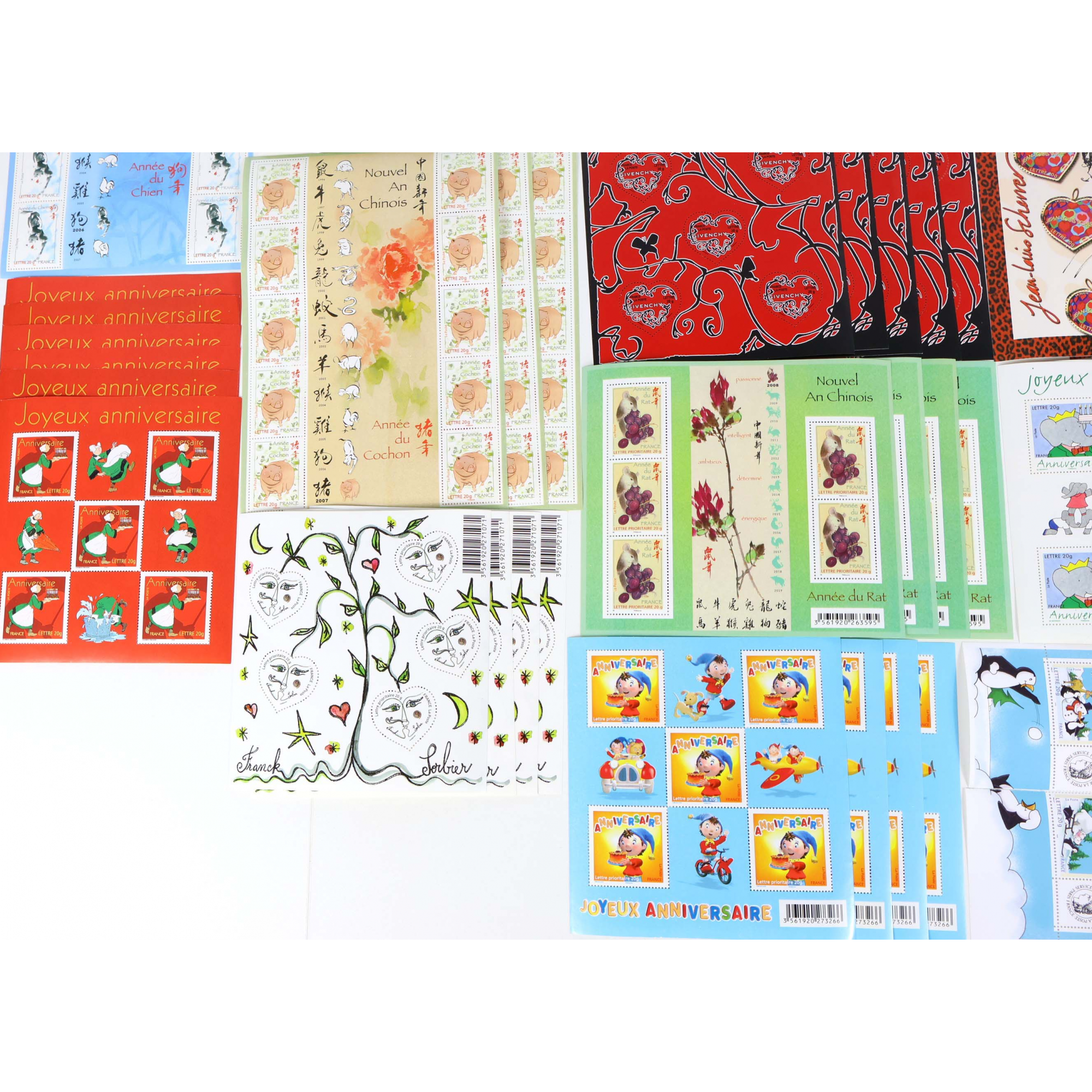 LOT DE TIMBRES À VALIDITÉ PERMANENTE POUR AFFRANCHIR 298 LETTRES FRANCE 20G