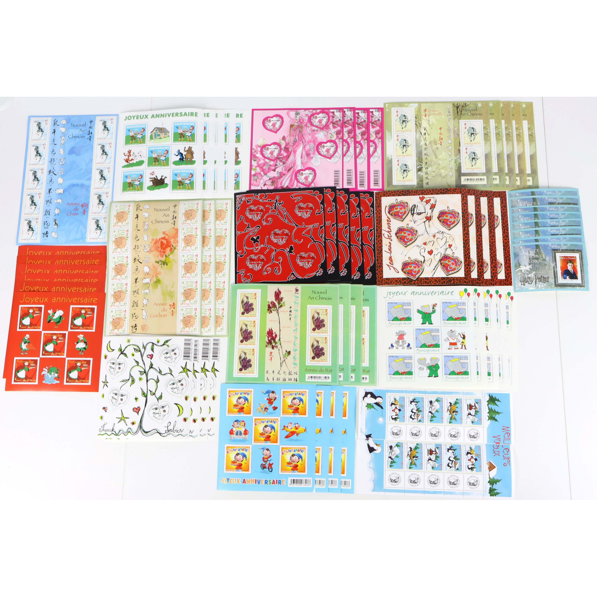 LOT DE TIMBRES À VALIDITÉ PERMANENTE POUR AFFRANCHIR 298 LETTRES FRANCE 20G