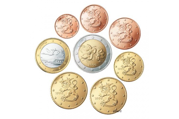 Collection de pièces de monnaie en euros de Finlande