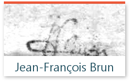 signature de l'expert Jean FRançois Brun sur les timbres de collection