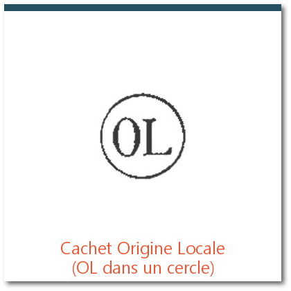 cachet OL dans un cercle, origine locale, oblitération des premiers timbres français