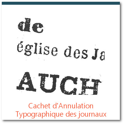 cachet annulation typographique de journal, oblitération des premiers timbres français